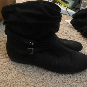 Black ankle boots, size 12